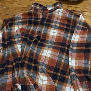 Natural Reflections Women's Plaid Button Down Shirt - Brown, Black, White